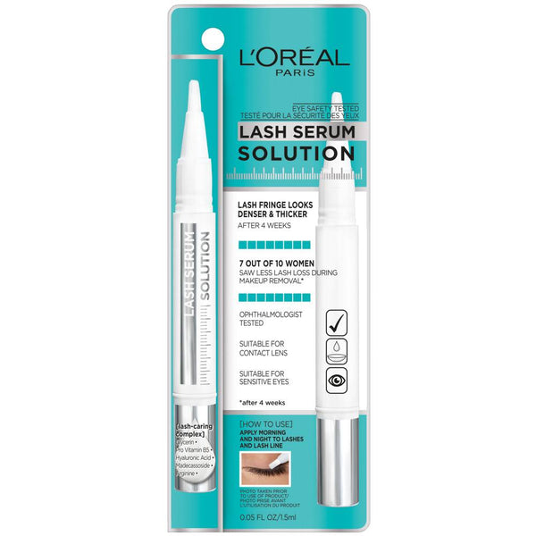 L'Oreal Paris Clinically Proven Lash Serum for Stronger, Thicker-looking lashes, Enriched with Castor Oil and Hyaluronic Acid