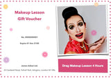 drag makeup lesson gift vouchers